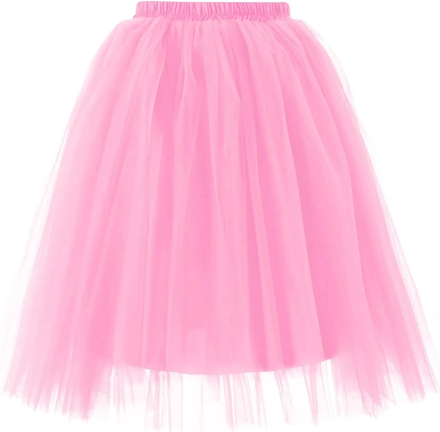 Skirts for Women Pleated Tulle Short Skirt Solid Color High Waist Tutu Ballet Half-Body Clothes Adult Dancing Skirts