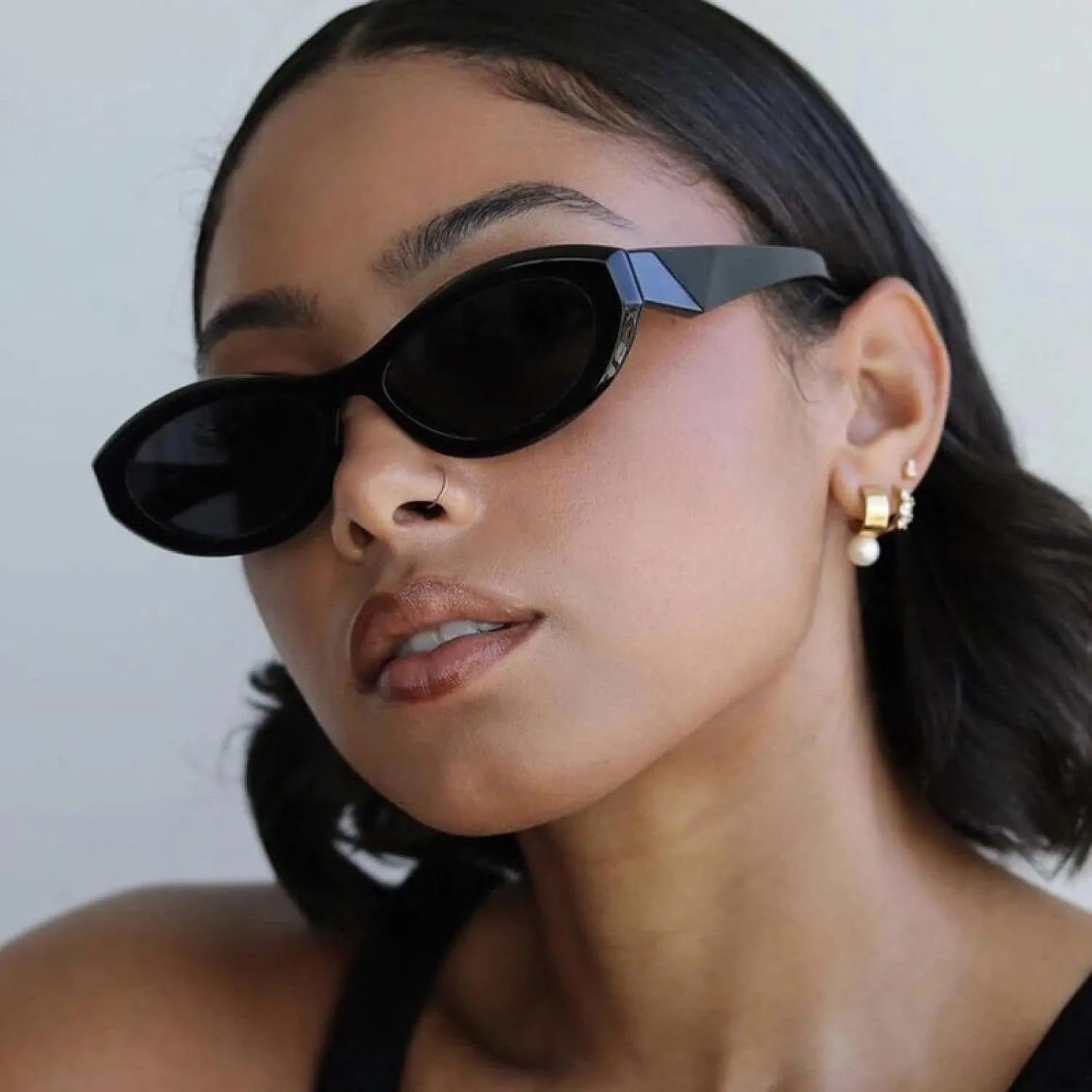Small Frame Cat Eye Sunglasses Women Fashion Candy Color Sunshade Mirror Classic Outdoors Uv400