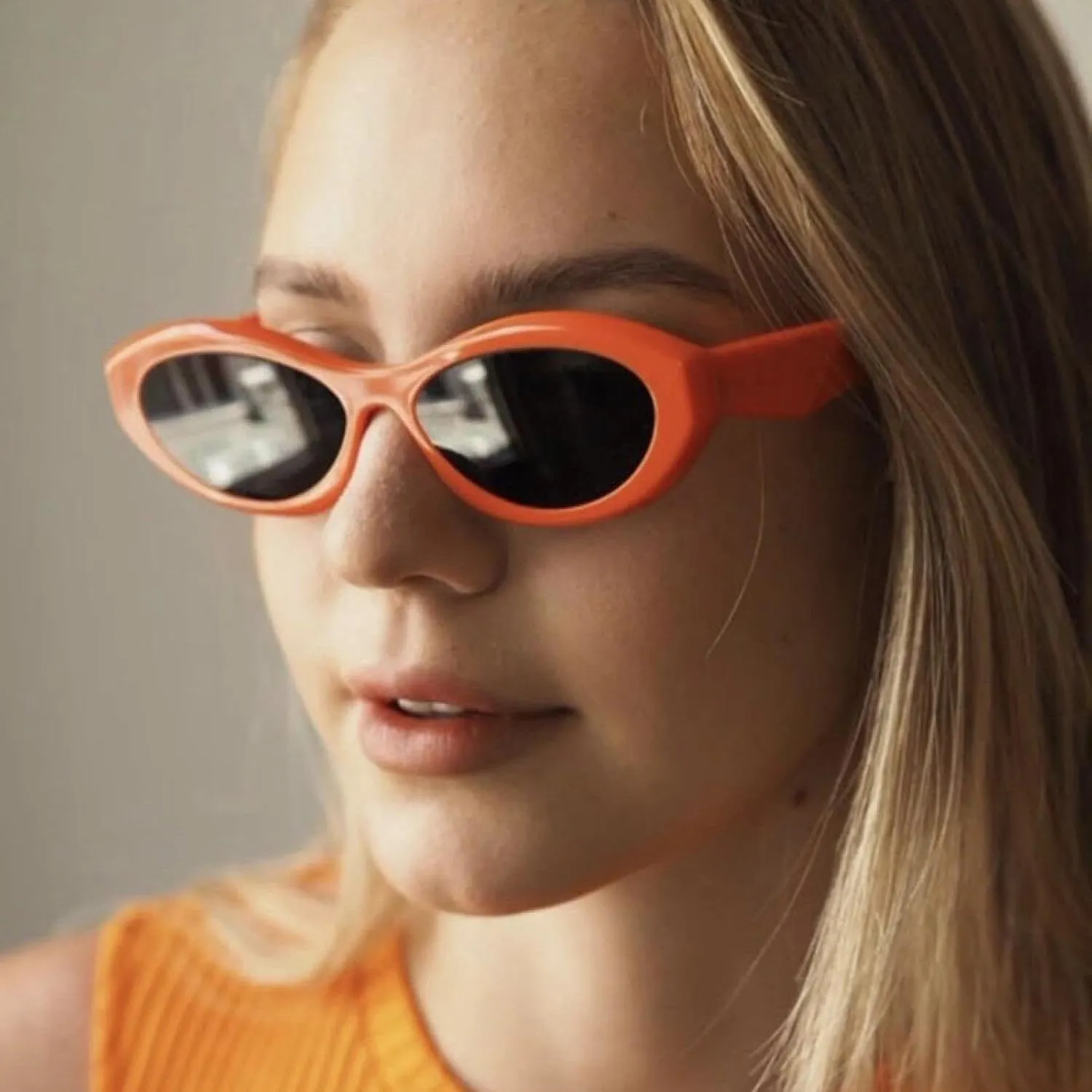 Small Frame Cat Eye Sunglasses Women Fashion Candy Color Sunshade Mirror Classic Outdoors Uv400