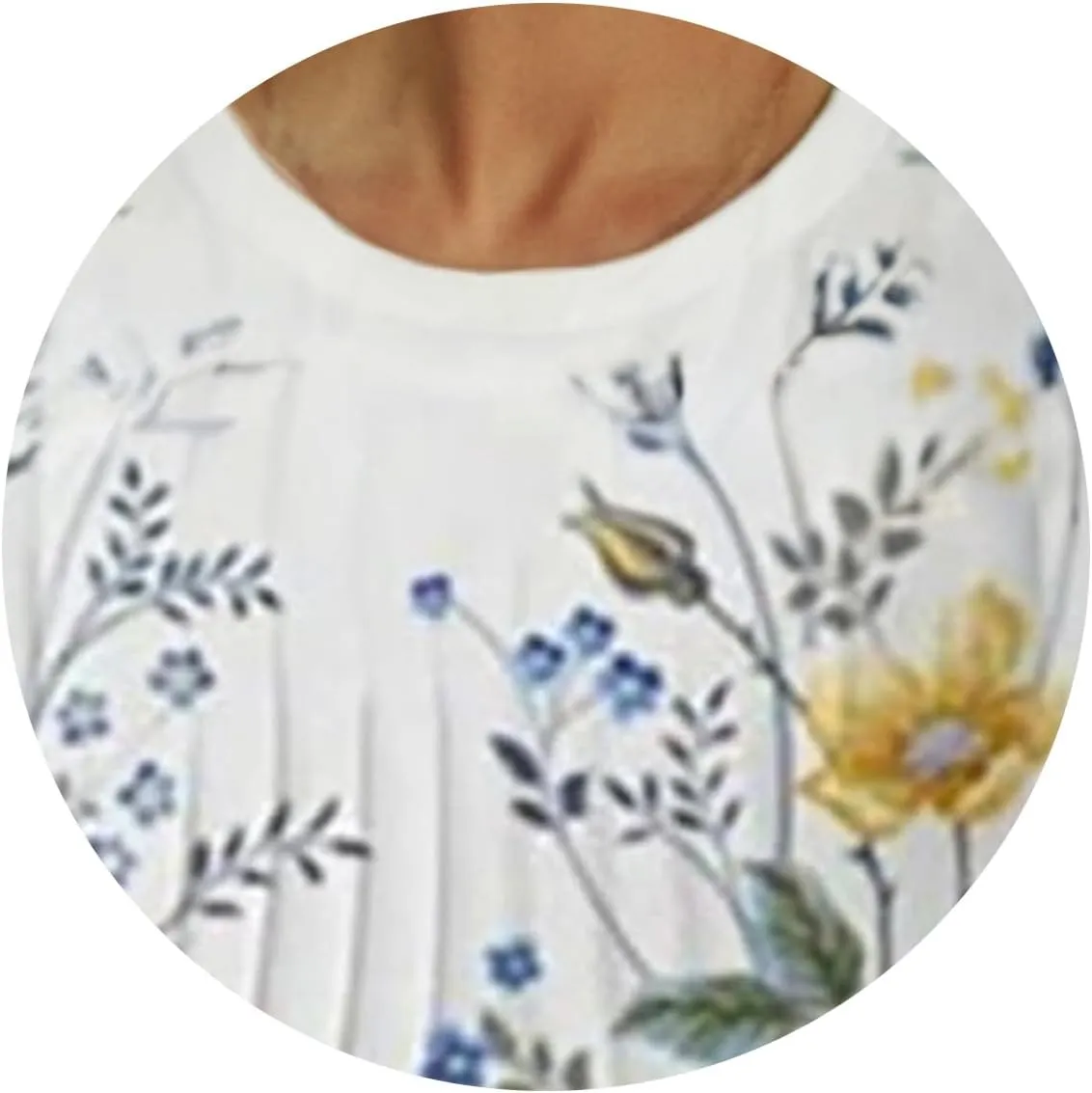 Smoneyful Womens Summer Cotton Dresses, Short Sleeve with Pockets, for Active Casual Wear, Baggy Graphic or Boho Floral Print