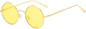 SPOAVGYZ-Classic Men Round Sunglasses Women Metal Frame UV400 Sun Glasses Men's Female Fashion Eyewear