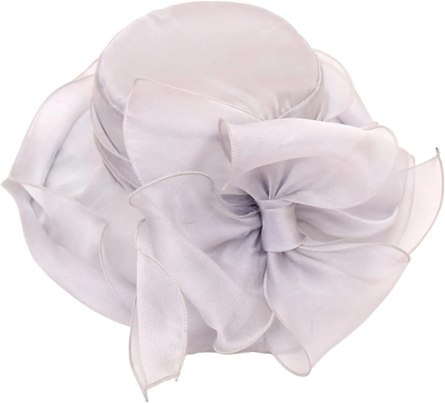 Spring Summer Mesh Sunshade Hats Flower Temperament Wedding Dress Sun Dome Large Brim Derby Hats for Women 2025