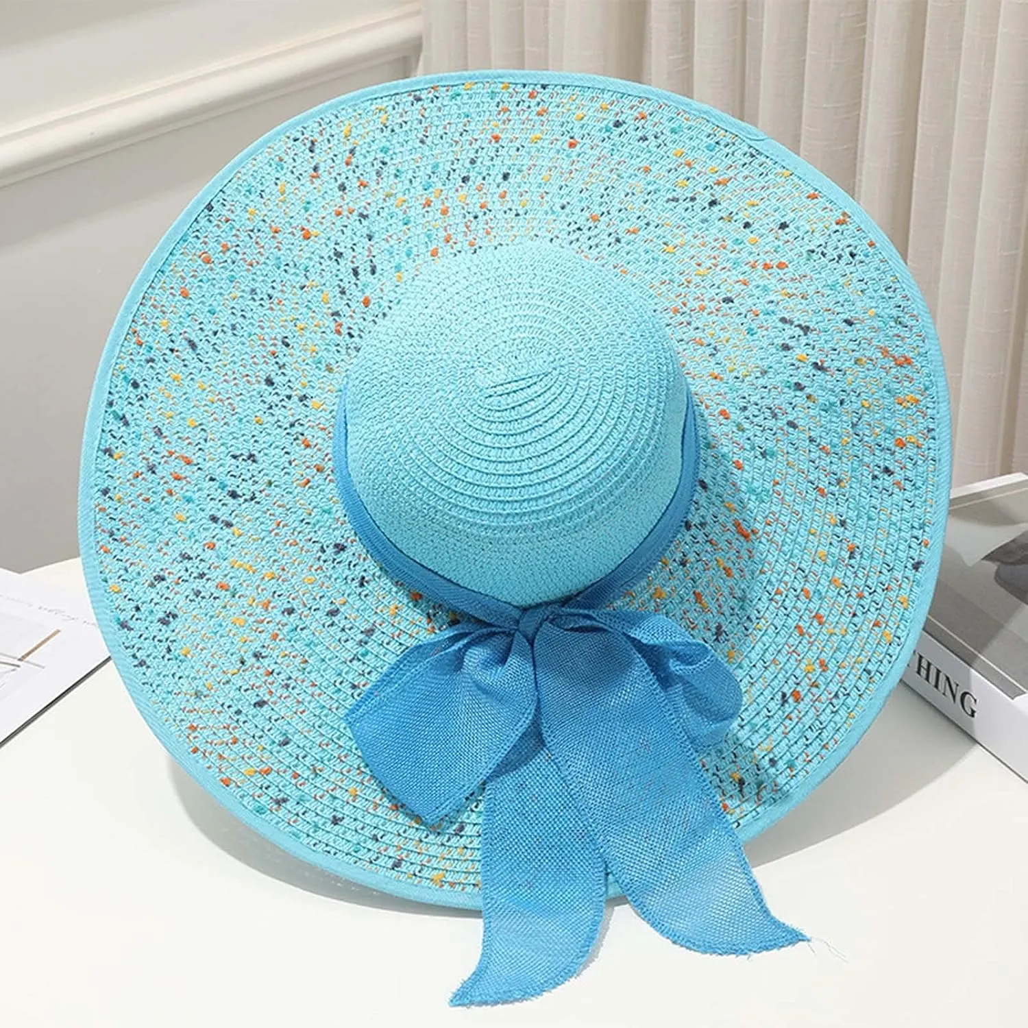 Summer Beach Sun Hats for Men Women Foldable Floppy Travel Packable Hat, Wide Brim Hat s Birthday Easter