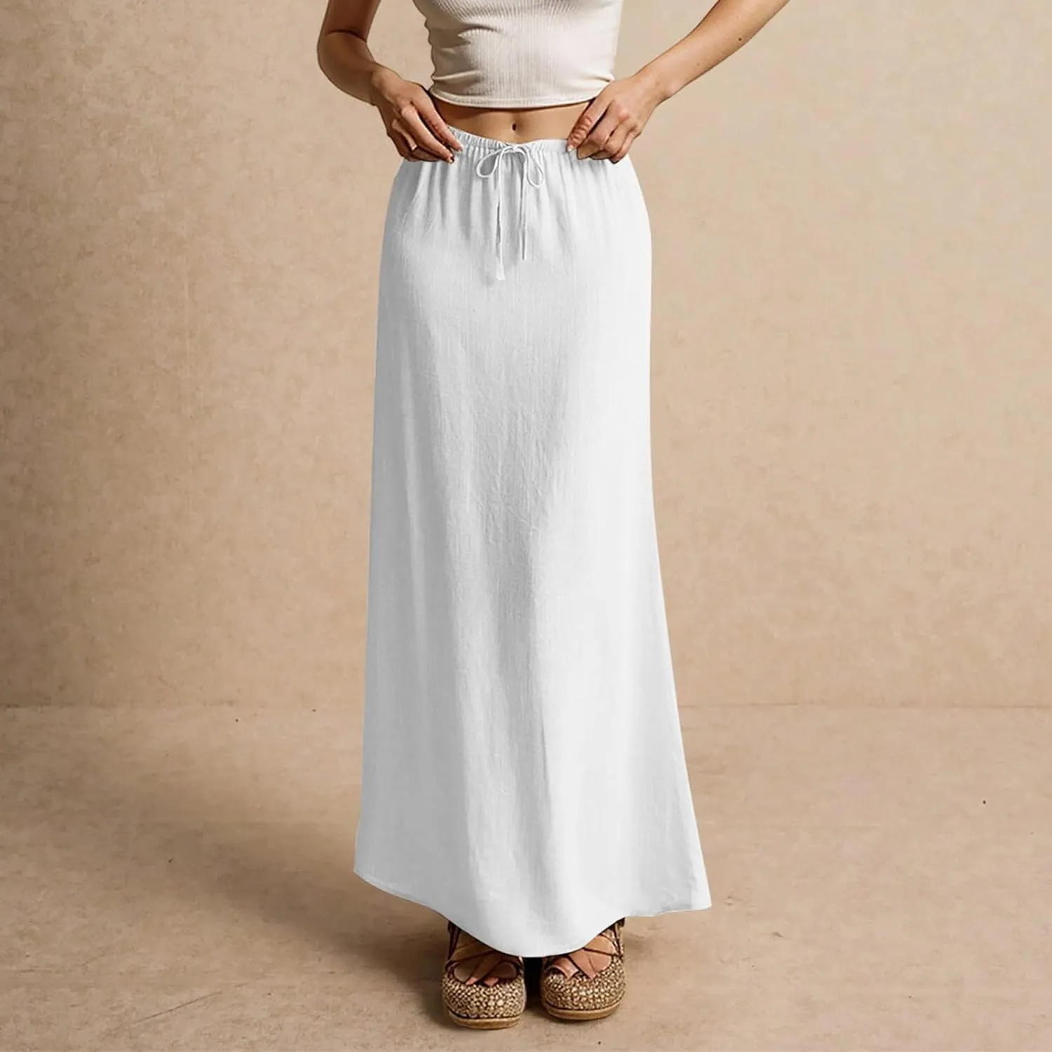 Summer Skirts for Women Elastic Waist Peasant Cute Going Out Flutter Festival Trendy Country Swing Skirts for Women Trendy