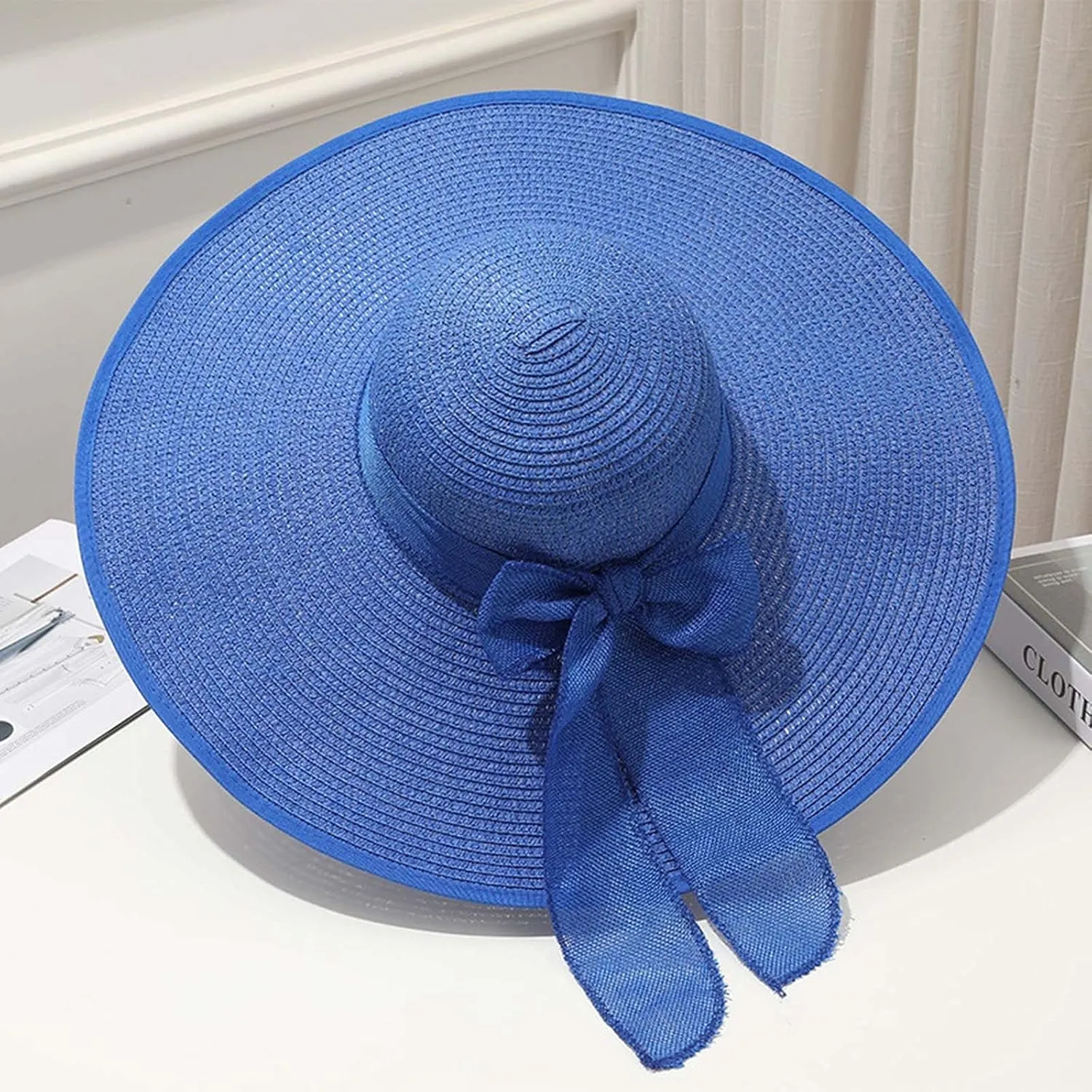 Sun Hats for Women Beach Hat Wide Brim Hat Breathable Foldable Packable Handmade Cap for Travel UPF