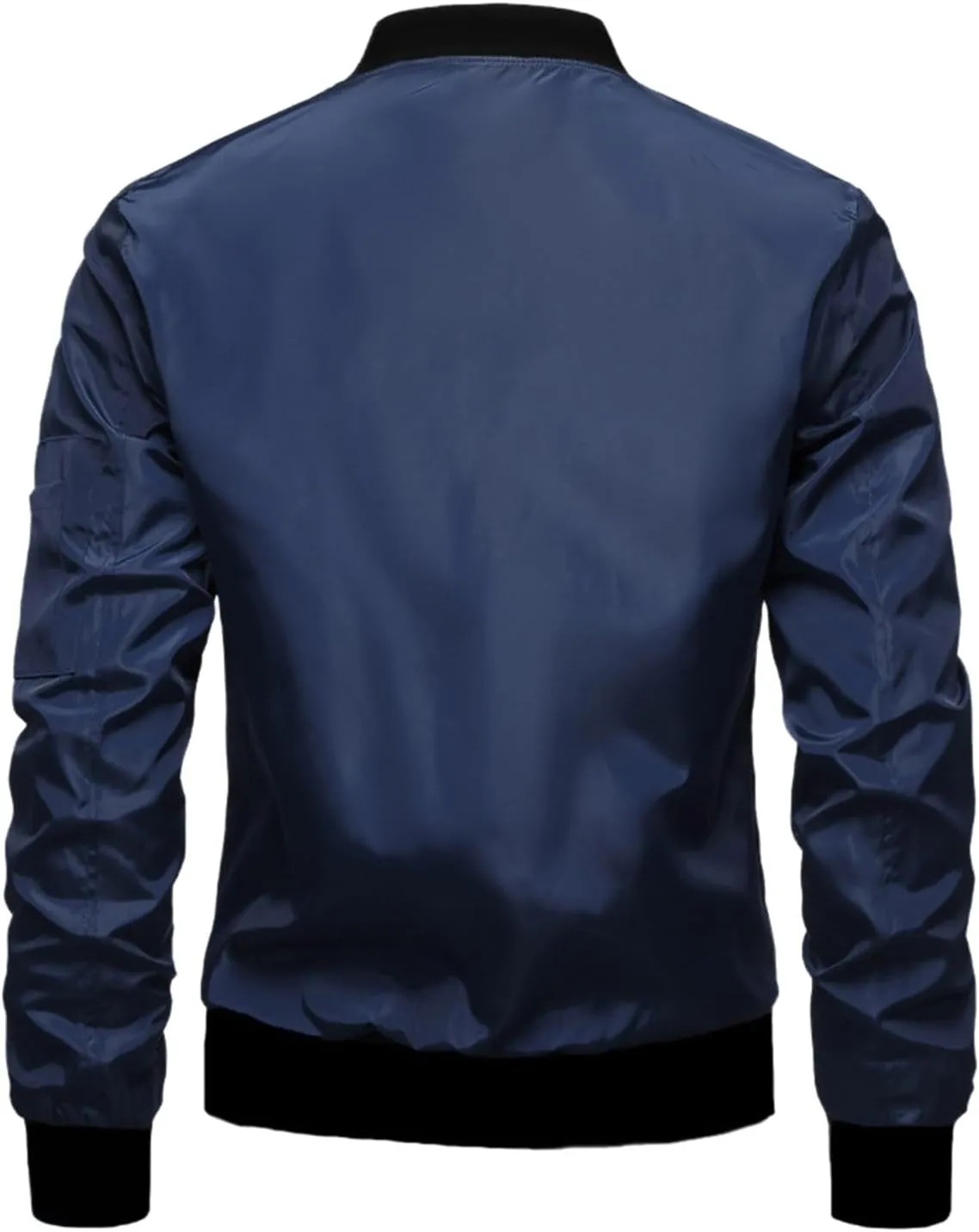 SUWBMHWE Men's Rain Jacket Waterproof Breathable Raincoat Stand Collar for Outdoor Hiking Traveling Cycling Windbreaker
