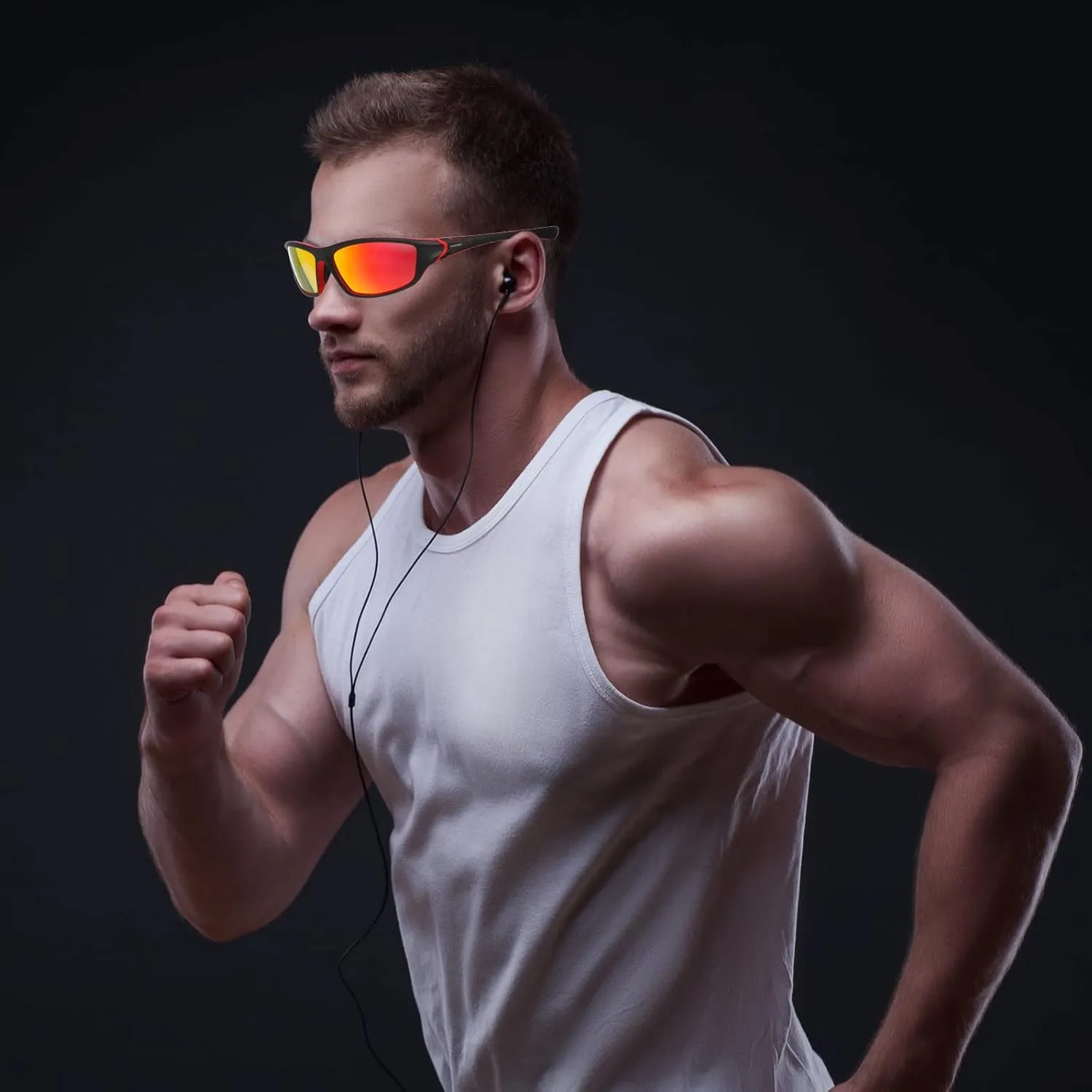 TOODOO 4 Pairs Men Polarized Sunglasses with UV Protection Driving Glasses Sports for Sport Outdoor Activities