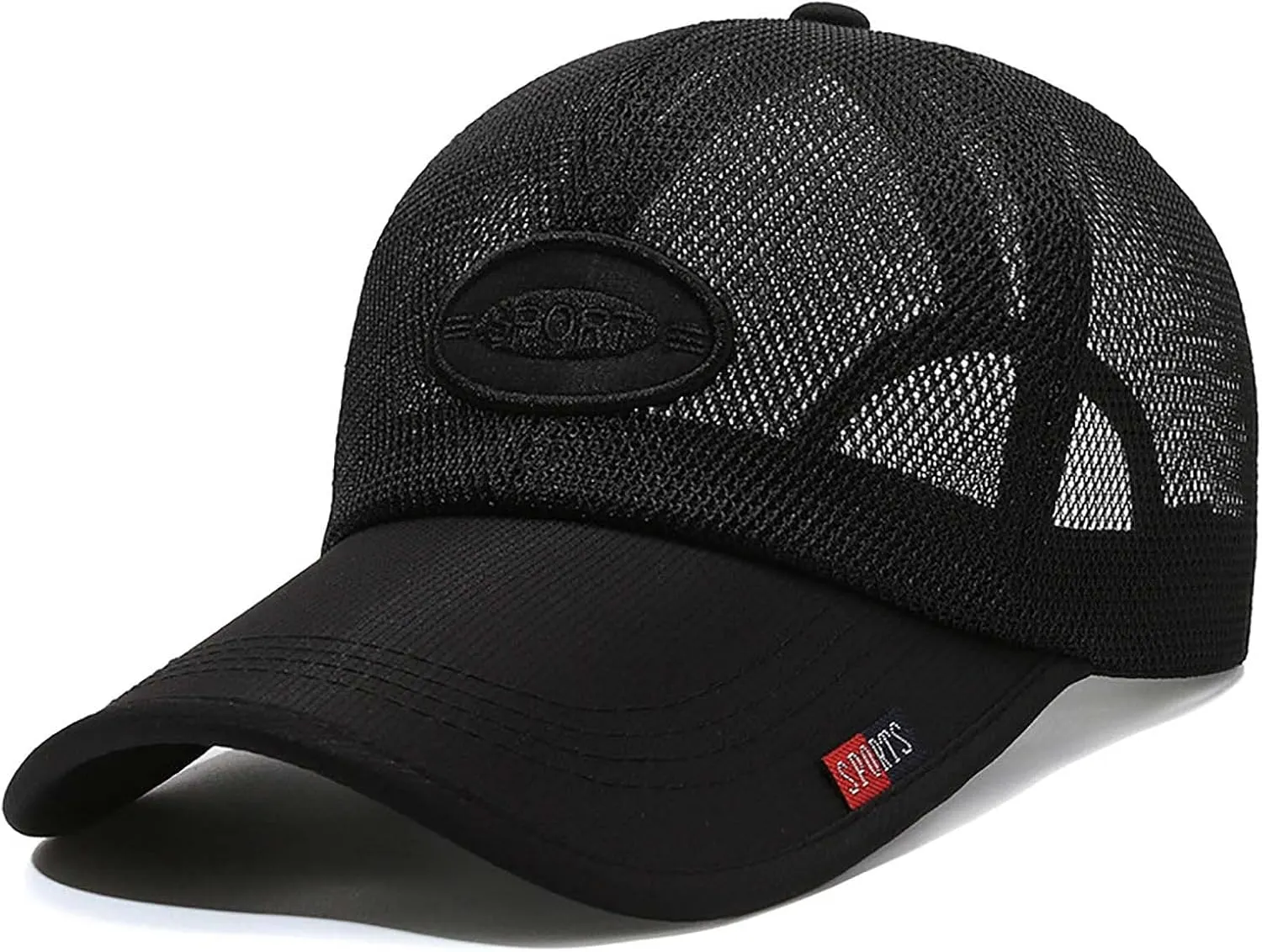 Unisex Breathable Full Mesh Hat Summer Mesh Baseball Cap Trucker Hat Baseball Cap for Men Women Outdoor Sports