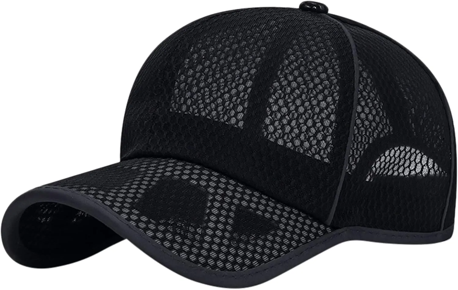 Unisex Quick-Dry Baseball Cap with Breathable Mesh Adjustable Sports Hat Running Cap Outdoor Sun Hat for Men