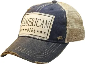 Vintage Life Funny Hats for Women and Girls, Distressed Trucker Baseball Cap with Sayings