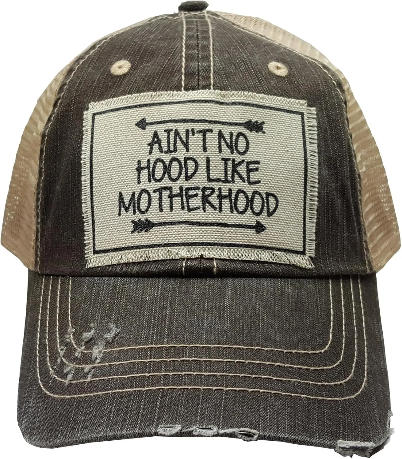 Vintage Life Funny Hats for Women and Girls, Distressed Trucker Baseball Cap with Sayings
