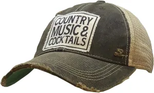VINTAGE LIFE Women's Distressed Funny Sayings Trucker Baseball Hats