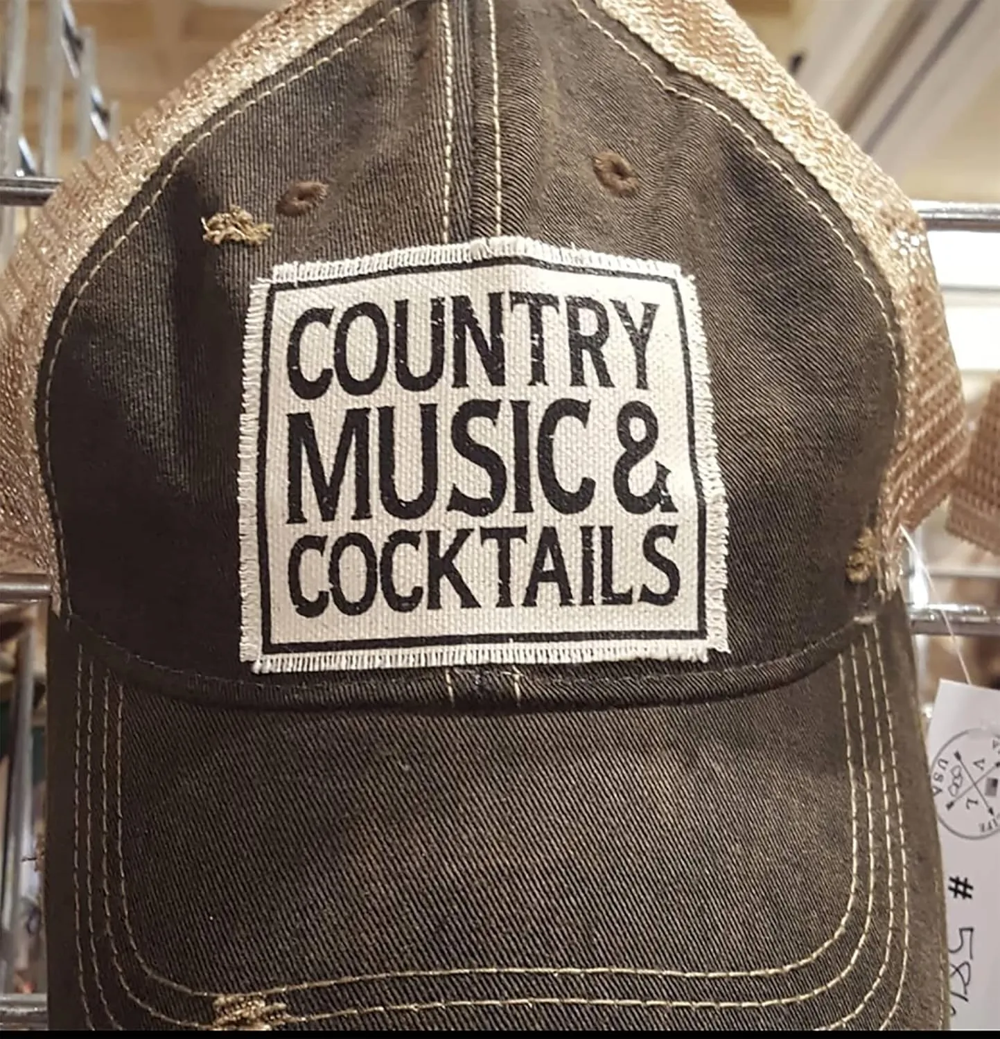 VINTAGE LIFE Women's Distressed Funny Sayings Trucker Baseball Hats