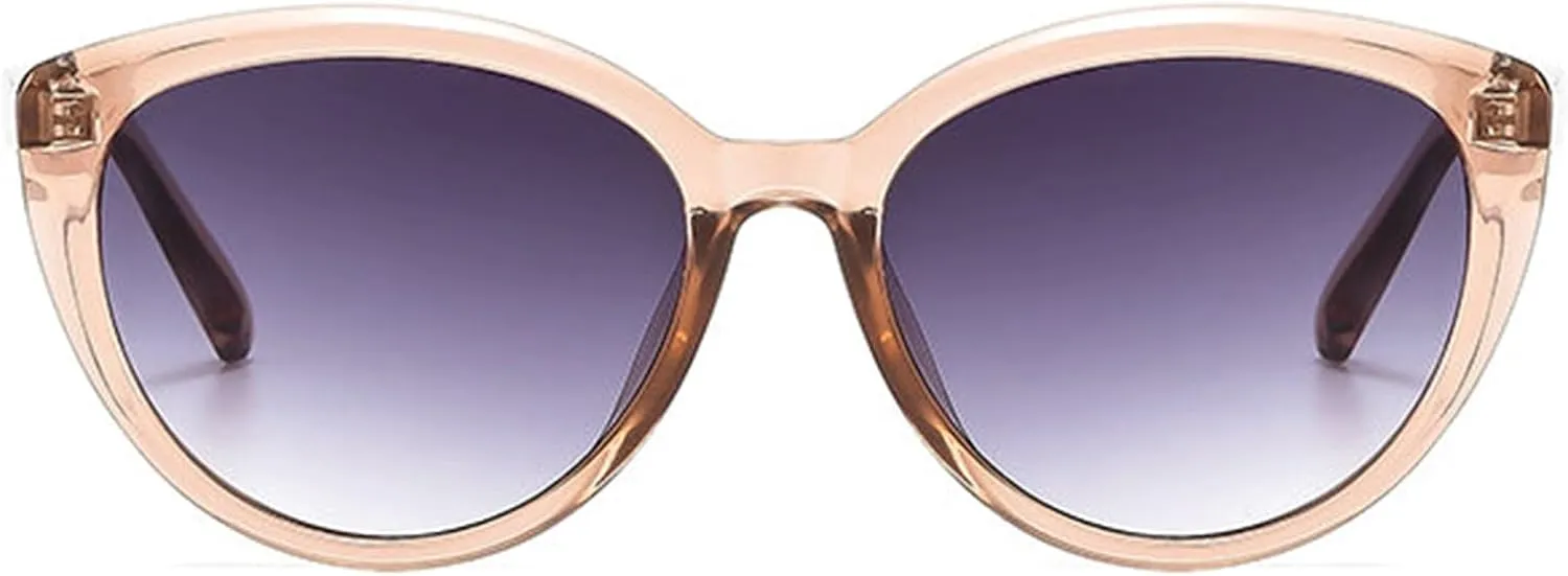 willochra Vintage Cat Eye Sunglasses Women 90s Classic Round Sun Glasses Retro Shades Fashion Gradient Sunglasses