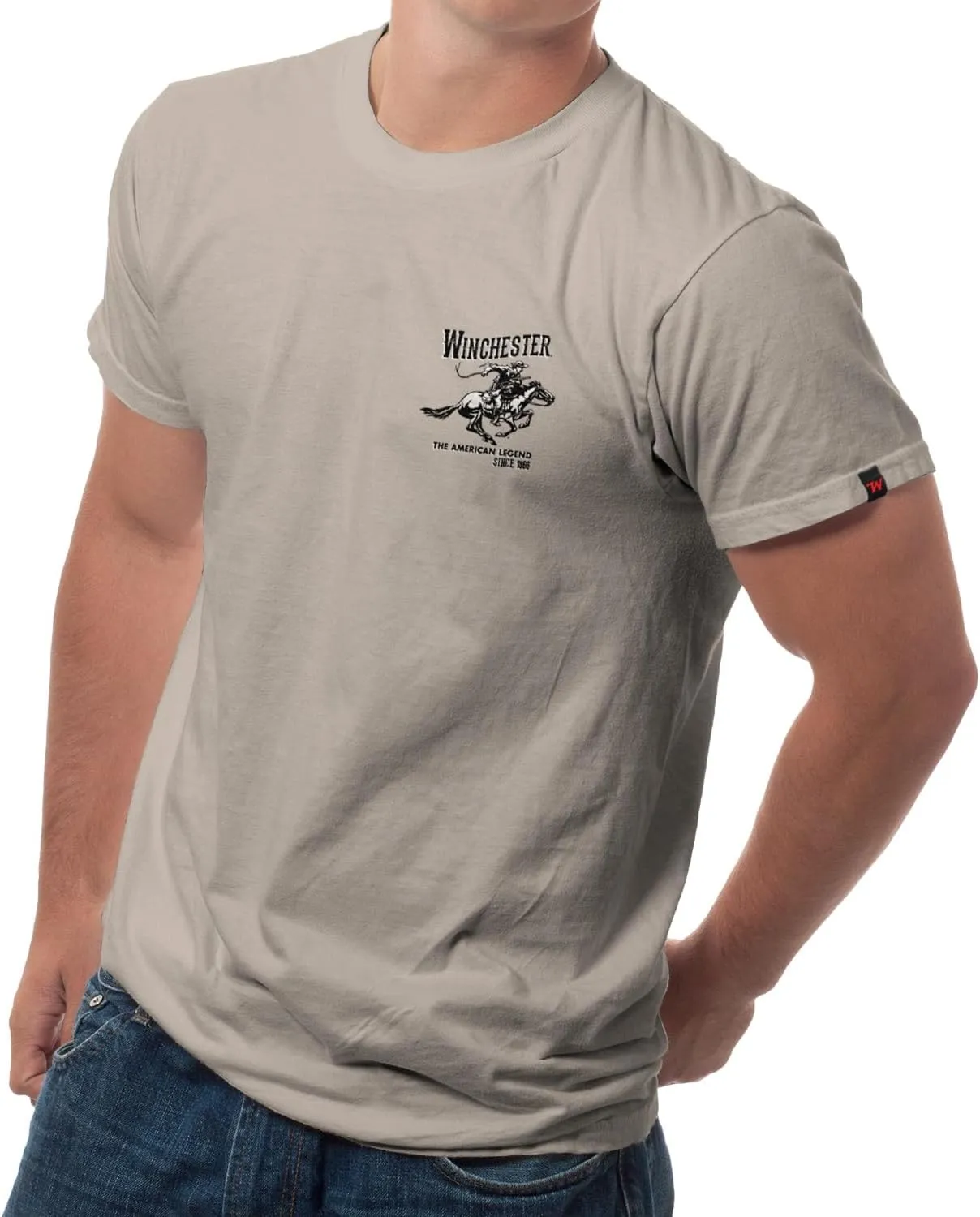Winchester Official Vintage Horse and Rider Graphic T-Shirts for Men