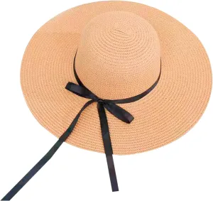 Women Foldable Sun Hats Summer Ladies Roll up Beach Vintage UPF 50 Floppy Packable Wide Brim for Women