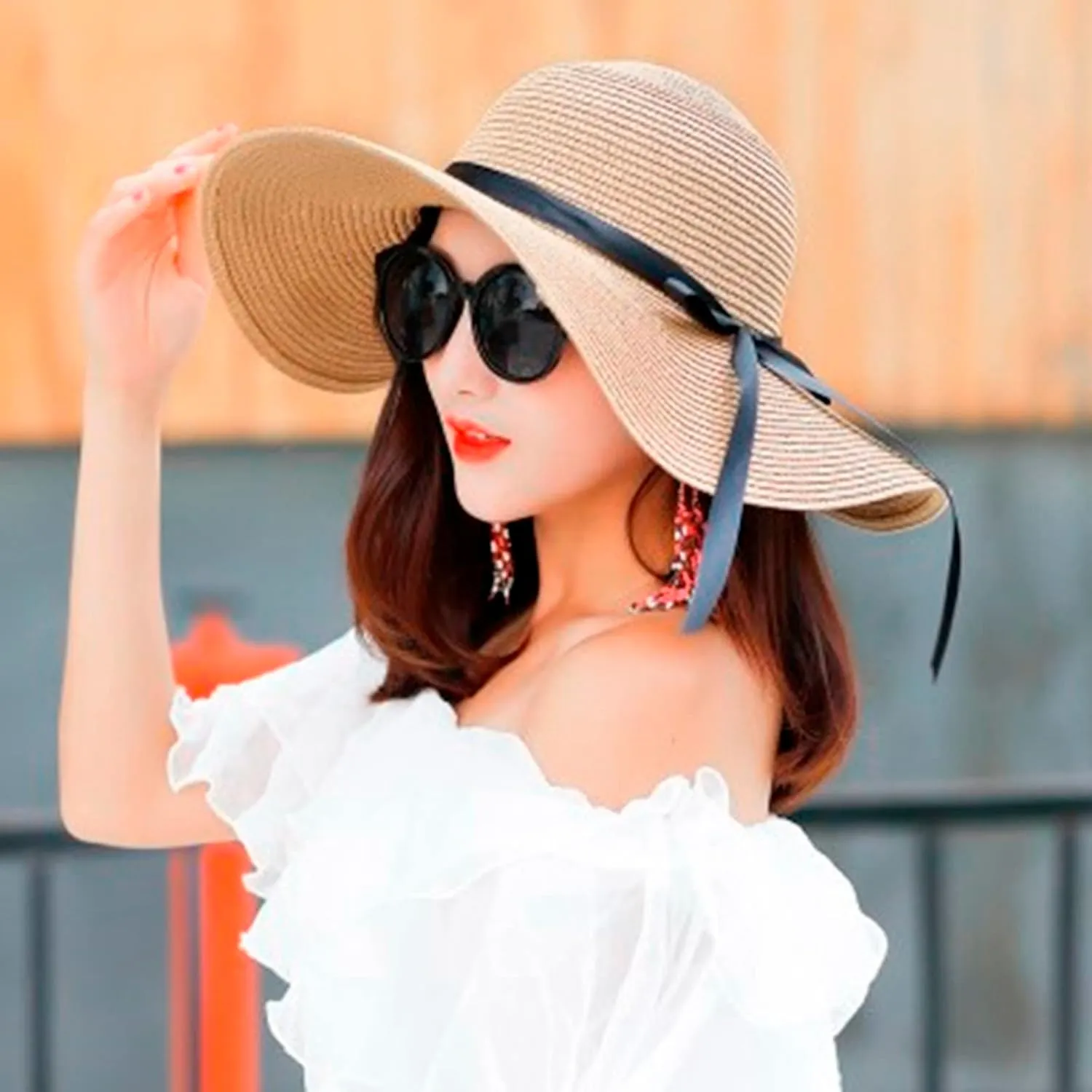 Women Foldable Sun Hats Summer Ladies Roll up Beach Vintage UPF 50 Floppy Packable Wide Brim for Women
