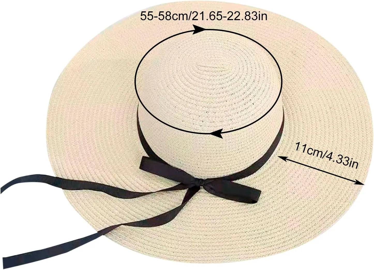Women Foldable Sun Hats Summer Ladies Roll up Beach Vintage UPF 50 Floppy Packable Wide Brim for Women