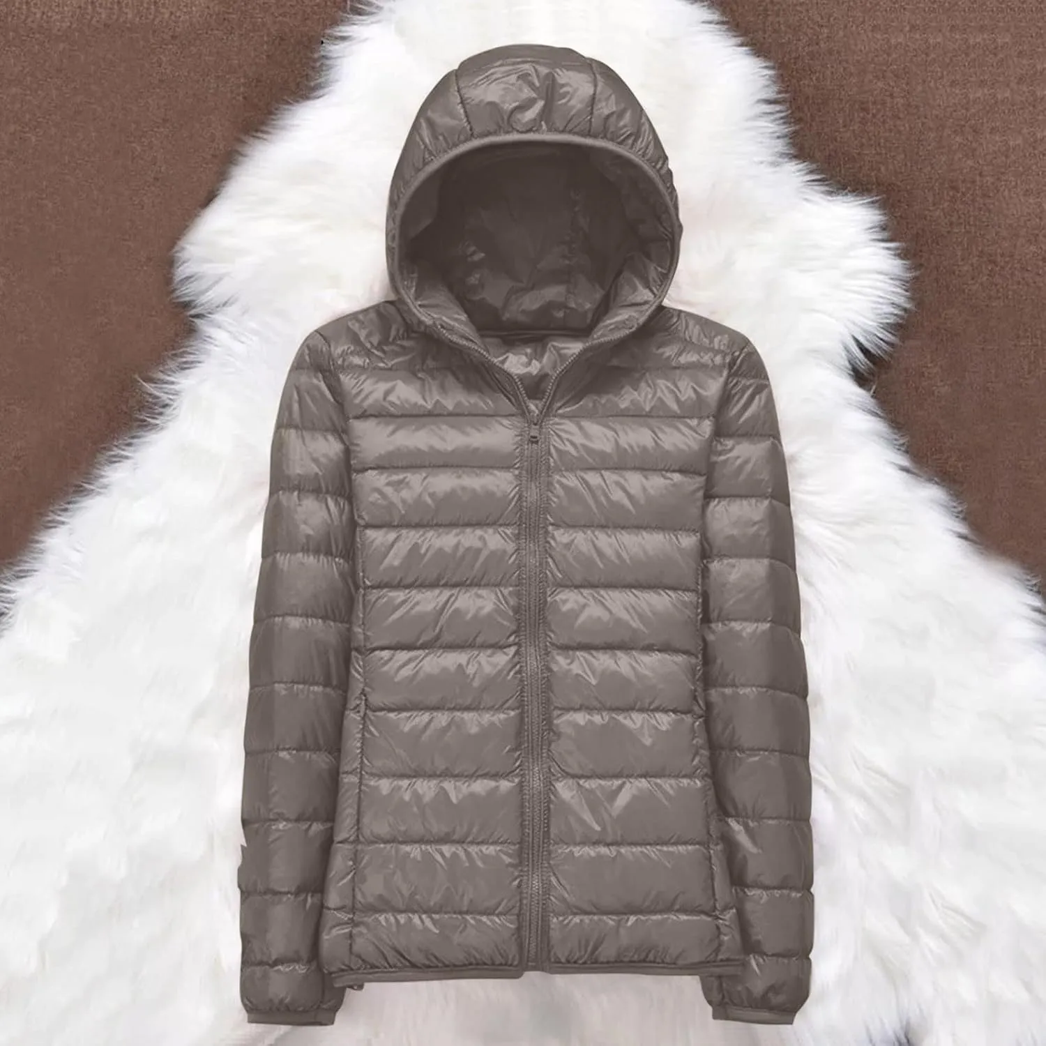 Women Warm Waterproof Lightweight Jacket Hooded Windproof Winter Coat With Womens Utility Jacket Hooded