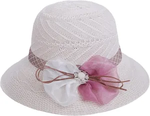 Women's Beach Straw Hat Sun Visor Hat for Women Panama Roll Up Hat Foldable Beach Sun Hat Straw Bucket Hat