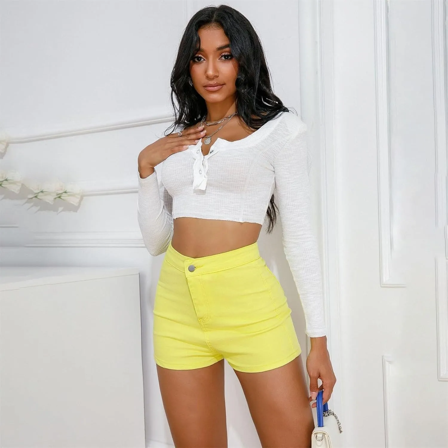 Womens Jean Shorts Casual Lightweight Denim 2025 Trendy Summer Shorts with Pockets
