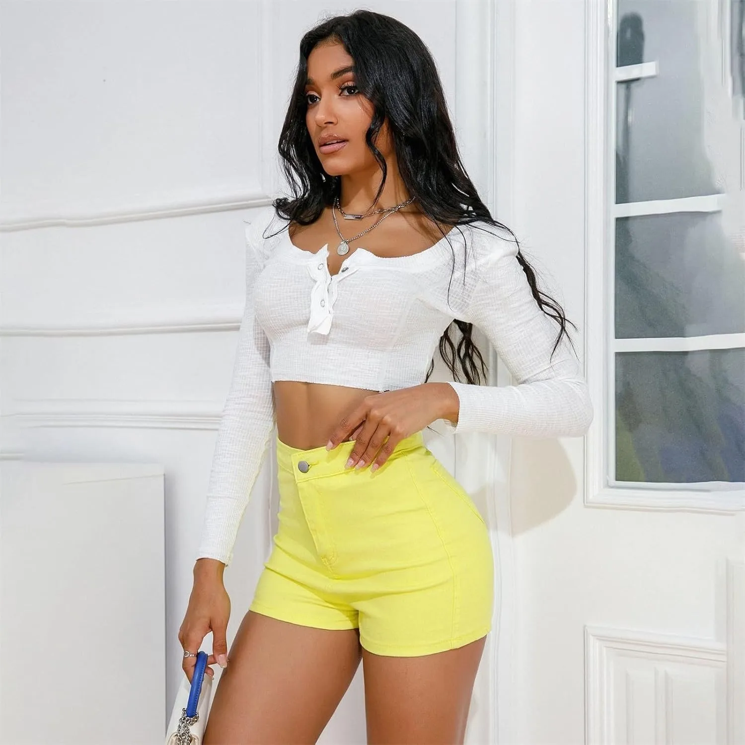 Womens Jean Shorts Casual Lightweight Denim 2025 Trendy Summer Shorts with Pockets