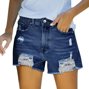 Womens Jean Shorts Denim Shorts Summer Baggy High Waisted Wide Leg Buttons Pleated Casual Jean Shorts 2025 Fashion Pants