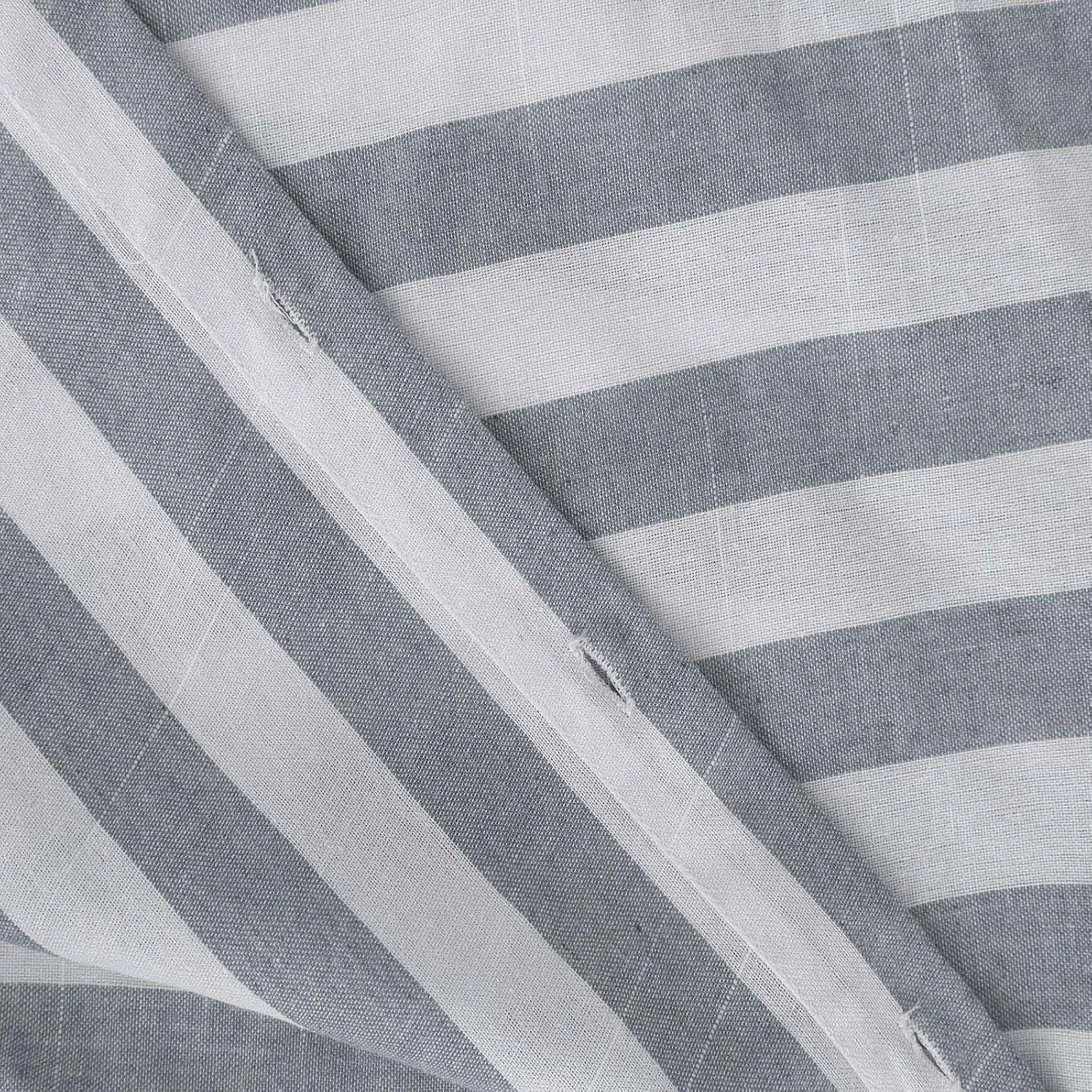 Womens Linen Short Sleeve Shirts Casual Collared Button Down T Shirts Casual Fashion Striped Print Summer Blouse Tops