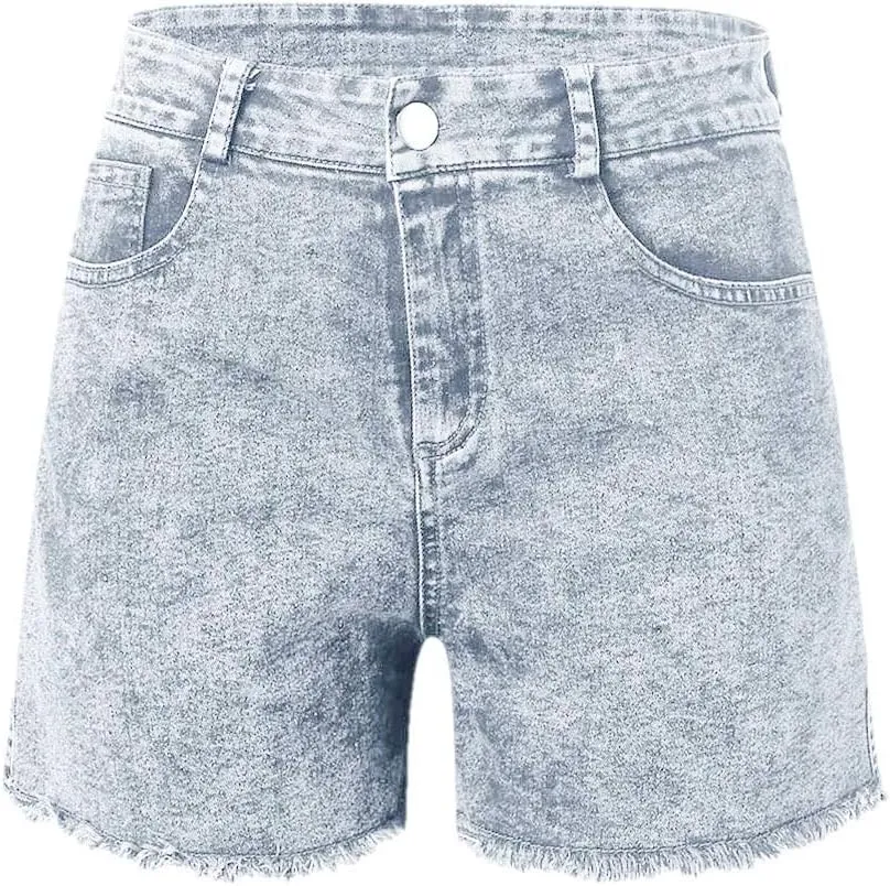 Womens Low Rise Jean Shorts Sexy Cute Ripped Booty Shorts Casual Summer Stretch Mini Shorts Low Waisted Denim Shorts