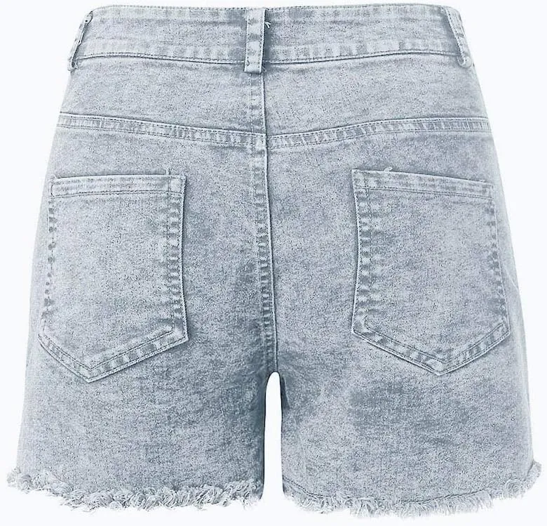 Womens Low Rise Jean Shorts Sexy Cute Ripped Booty Shorts Casual Summer Stretch Mini Shorts Low Waisted Denim Shorts