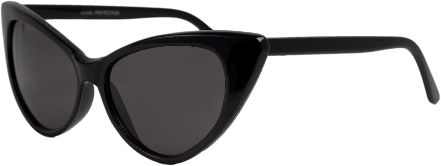 Women's Medium Size Classic Vintage Cat Eye Sunglasses
