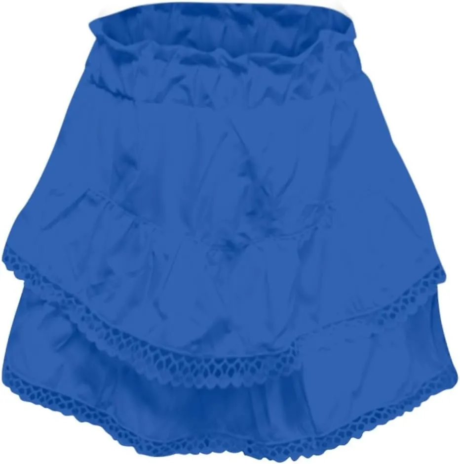 Women's Mini Skirts Pleated Skirt Lace Ruffles Short High Waisted Floral Layered Skirts Sundresses, S-2XL