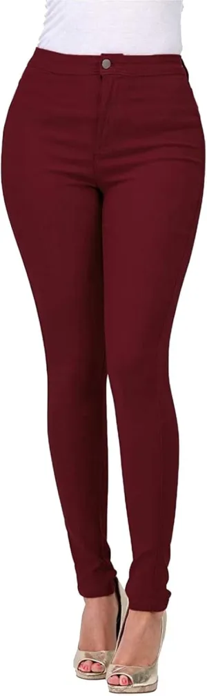 Women's Skinny Jeans Stretchy High Waisted Tummy Control Leggings Butt Lifting Denim Pants Slim Fit Casual Jean