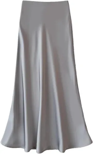 Women's Summer Party Long Skirts Women High Waist Elegant A-Line Maxi Skirts