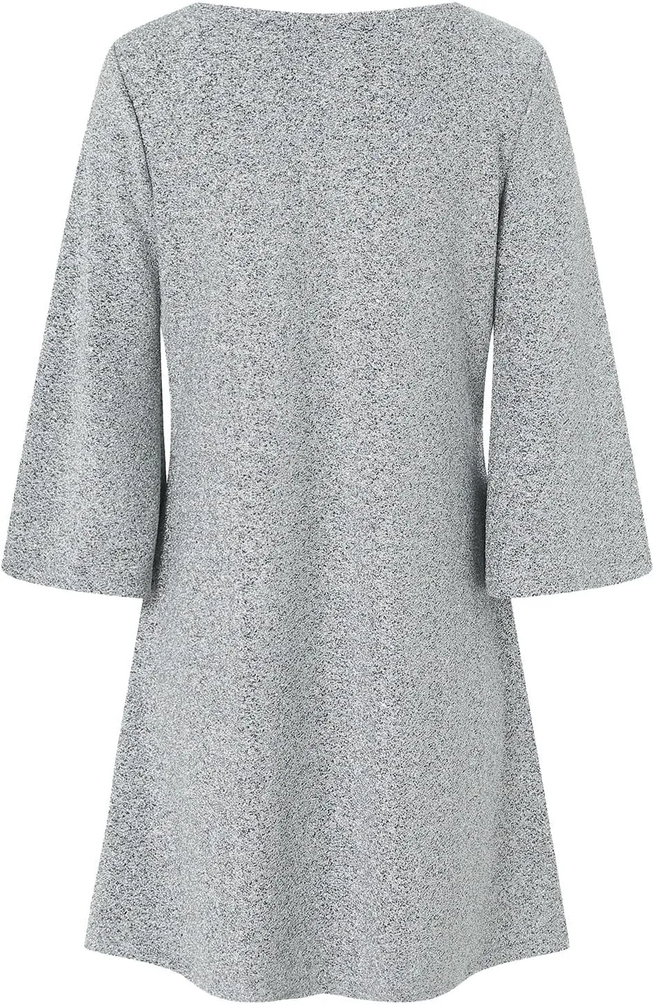 Womens Tunic Dress Long Sleeve V Neck Casual Loose Flowy Swing Shift Dresses Summer Casual Vacation Beach Sundress