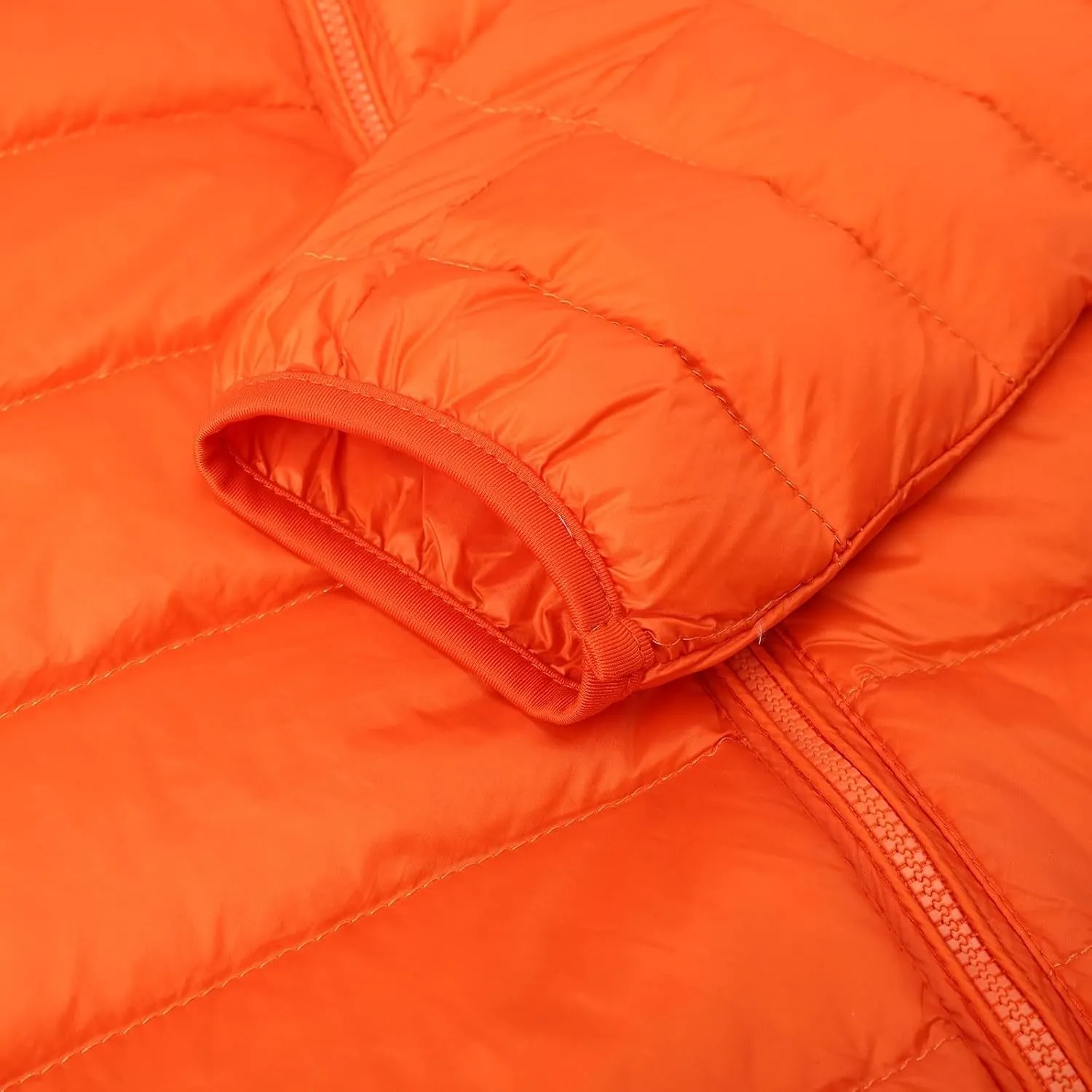 Womens Winter Coats Lightweight Warm Hooded Puffer Jacket Casual Solid Versatile Quilted Outwear Loose Long Sleeve Coat