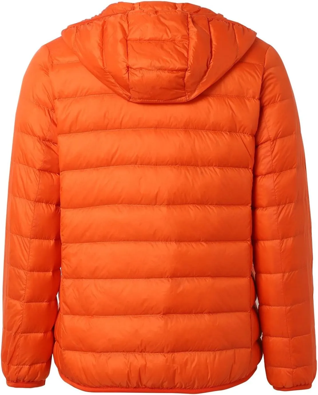 Womens Winter Coats Lightweight Warm Hooded Puffer Jacket Casual Solid Versatile Quilted Outwear Loose Long Sleeve Coat