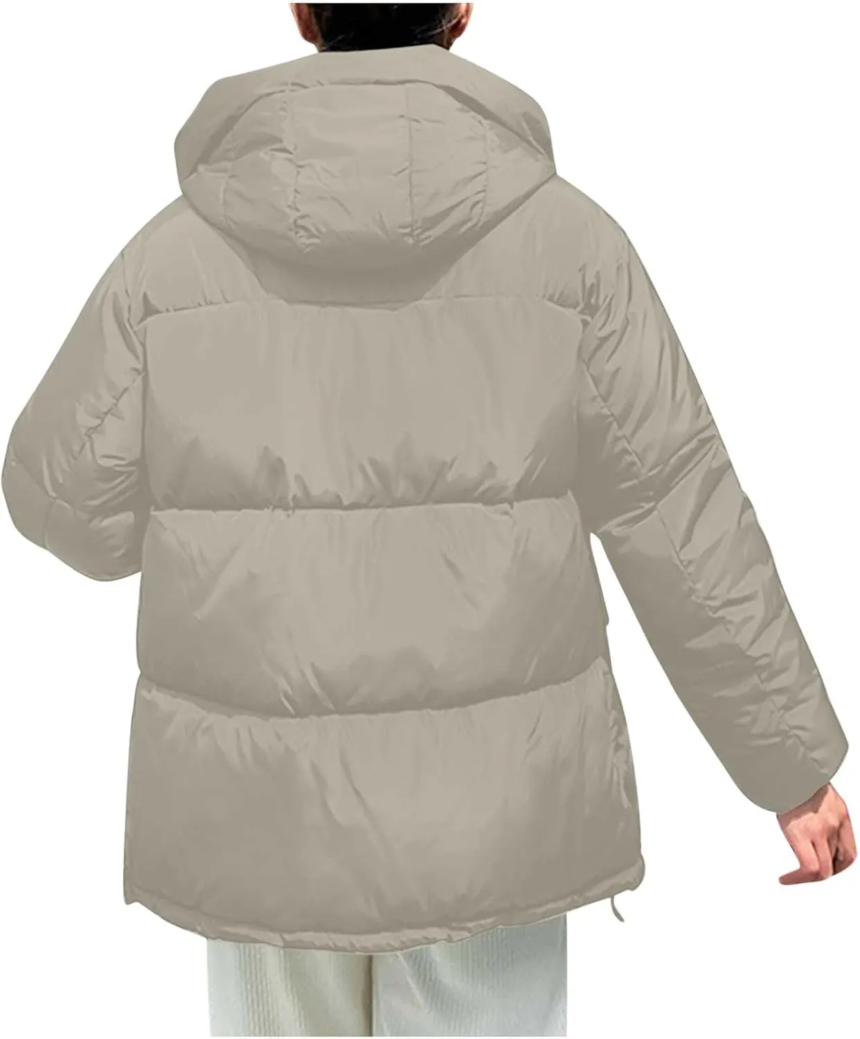 Women's Winter Thickened Padded Warm Down Coat Jacket Quilted Hooded Puffer jacket Oversized 2024 Trendy Parka Outerwear