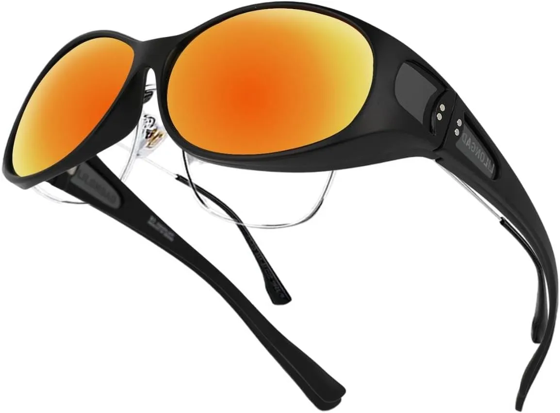 Wraparound Fitover Glasses Polarized Wear Over Sunglasses for Men Women UV400 Protection Sun Glasses Driving SP3844