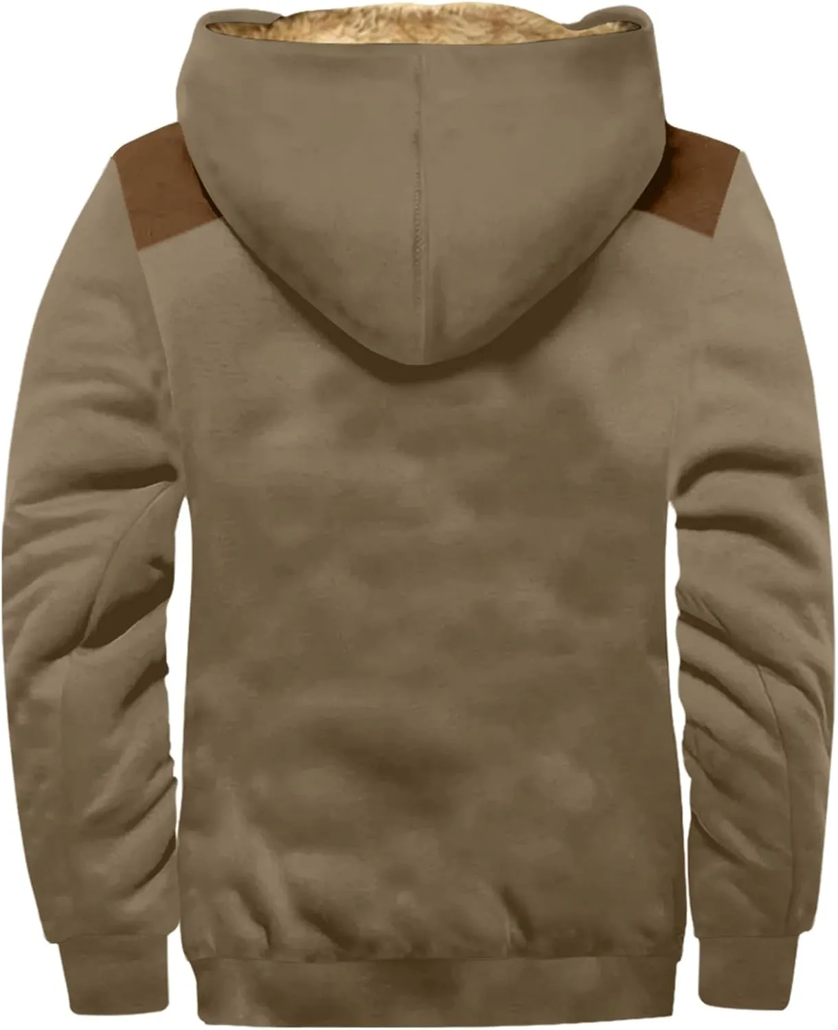 Ymosrh Men's Hooded Work Jacket Lined Fleece Military Cargo Jackets Warm Coat Outerwear Hoodies Work Coats Jacket, M-7XL