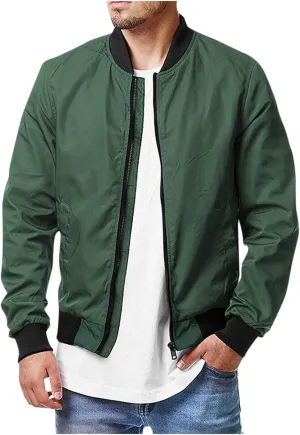 Ymosrh Mens Jackets Casual Stylish Fall Causal Softshell Windbreaker Coat Outerwear Coats and Jackets Plus Size