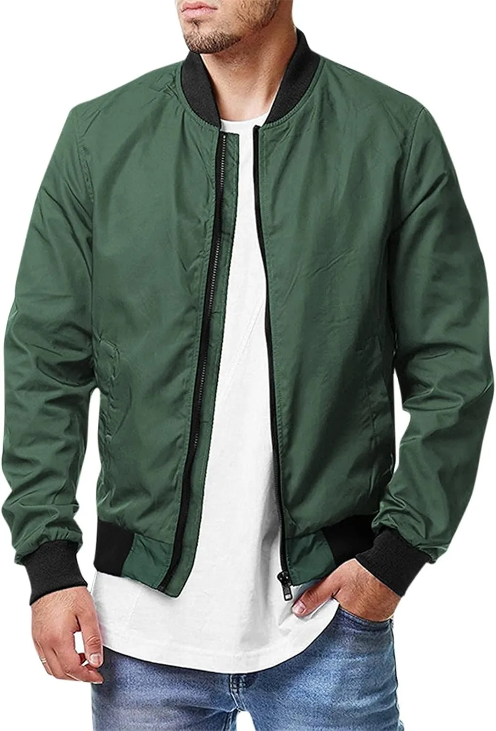 Ymosrh Mens Jackets Casual Stylish Fall Causal Softshell Windbreaker Coat Outerwear Coats and Jackets Plus Size