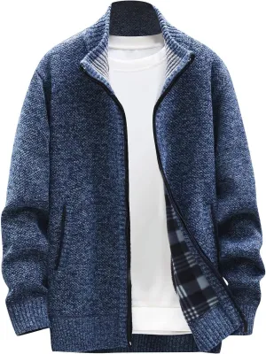 Ymosrh Winter Coats for Men Autumn and Men's Fashion Loose Cardigan Warm Lapel Hooded Jacket Sweater Mens Coats