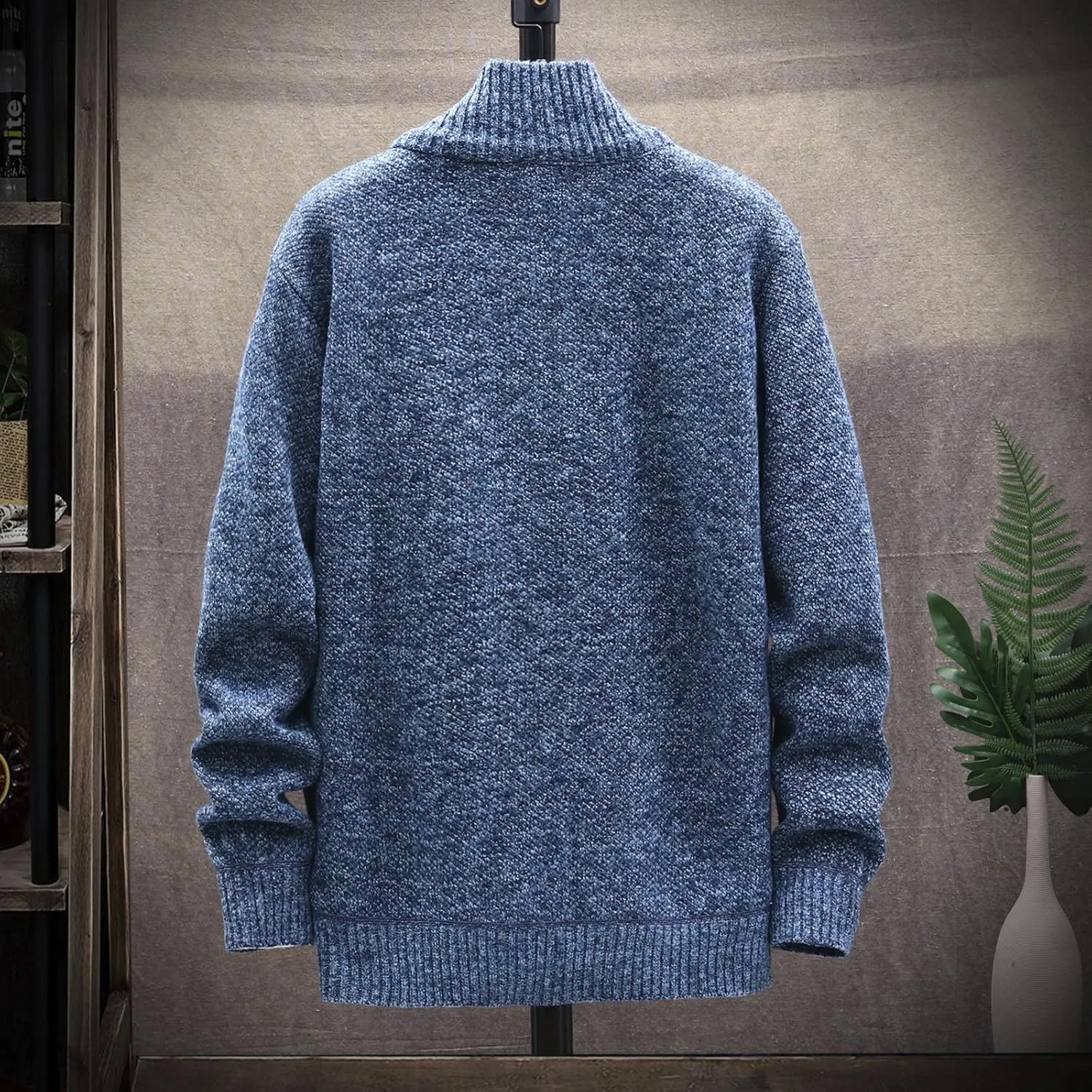 Ymosrh Winter Coats for Men Autumn and Men's Fashion Loose Cardigan Warm Lapel Hooded Jacket Sweater Mens Coats